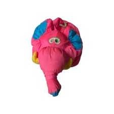 Fisher Price Big Things Pink Puffalump Elephant Nylon Stuffed Plush 1994