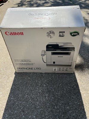Canon FAXPHONE L190 Laser Fax Machine Copy/Fax/Printer NEW