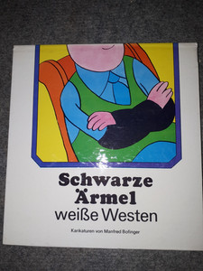Eulenspiegel-DDR-Schwarze Ärmel-weiße Weste-Kaikaturen(Seiten im Hochfomat)-1982