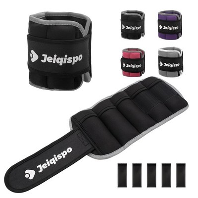 Adjustable Ankle Weights 1 Pair 2/4/6/8/10 LBS Wrist Leg Arm Weights for Wome...