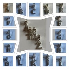 A-Z Alphabet Initial Letter European Dangle Pendant Charms For Bracelet Necklace