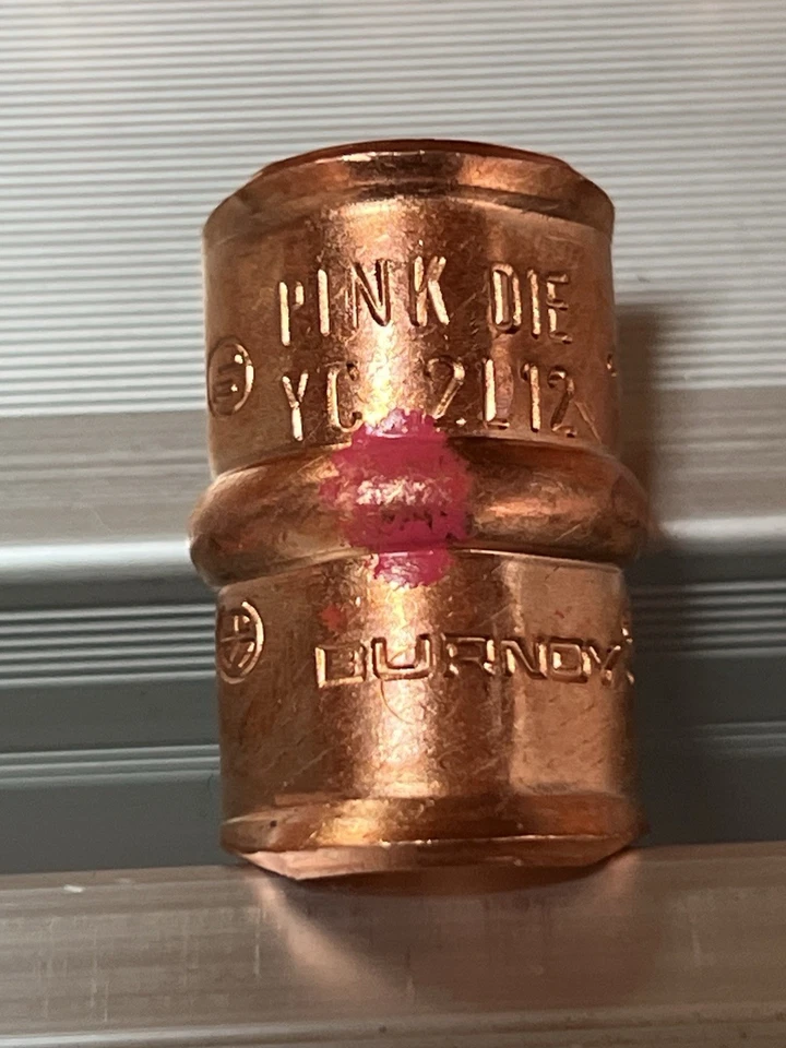 20 BURNDY YC2L12 Thin-Wall Copper Compression PINK - Image 2 of 2