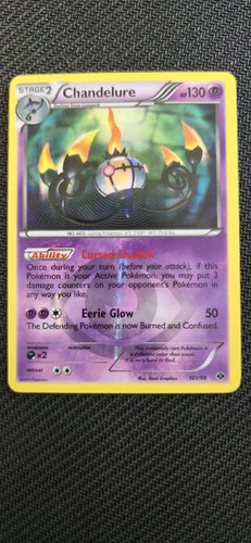 2012 Pokémon Next Destinies Chandelure Secret Rare 101/99