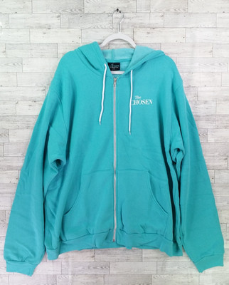 Men's The Chosen Against The Current Blue Hoodie Pullover Sweatshirt 4X Size