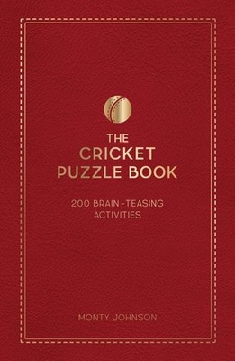 The Cricket Puzzle Book by Monty Johnson (Hardback Book)