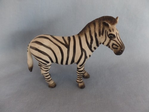 vintage Schleich family of 4 ZEBRA 4" to 2½" long about 3" tall D-73527 - Picture 4 of 8