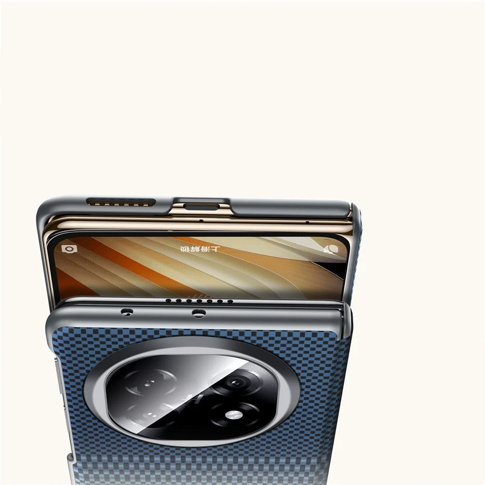 Magnetic Weaving Pattern Leather Case For OPPO Find N5 Hinge Protective Cover - Picture 6 of 18