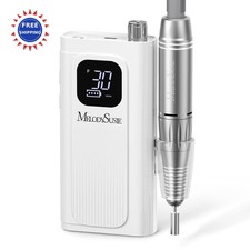 Nail Drill Electric Rechargeable 30000RPM Purple SC300F MelodySusie Entry-Level