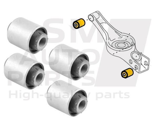 Kit Silent Querlenkerblock Hinten Mitsubishi ASX / ASX Van / Lancer-image