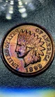 1899 About Uncirculated Indian Head Cent RD amazing condition