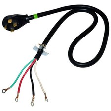 Whirlpool Appliance 4-feet 4-wire 4-prong 50 Amp Home Electric Range Power Cord