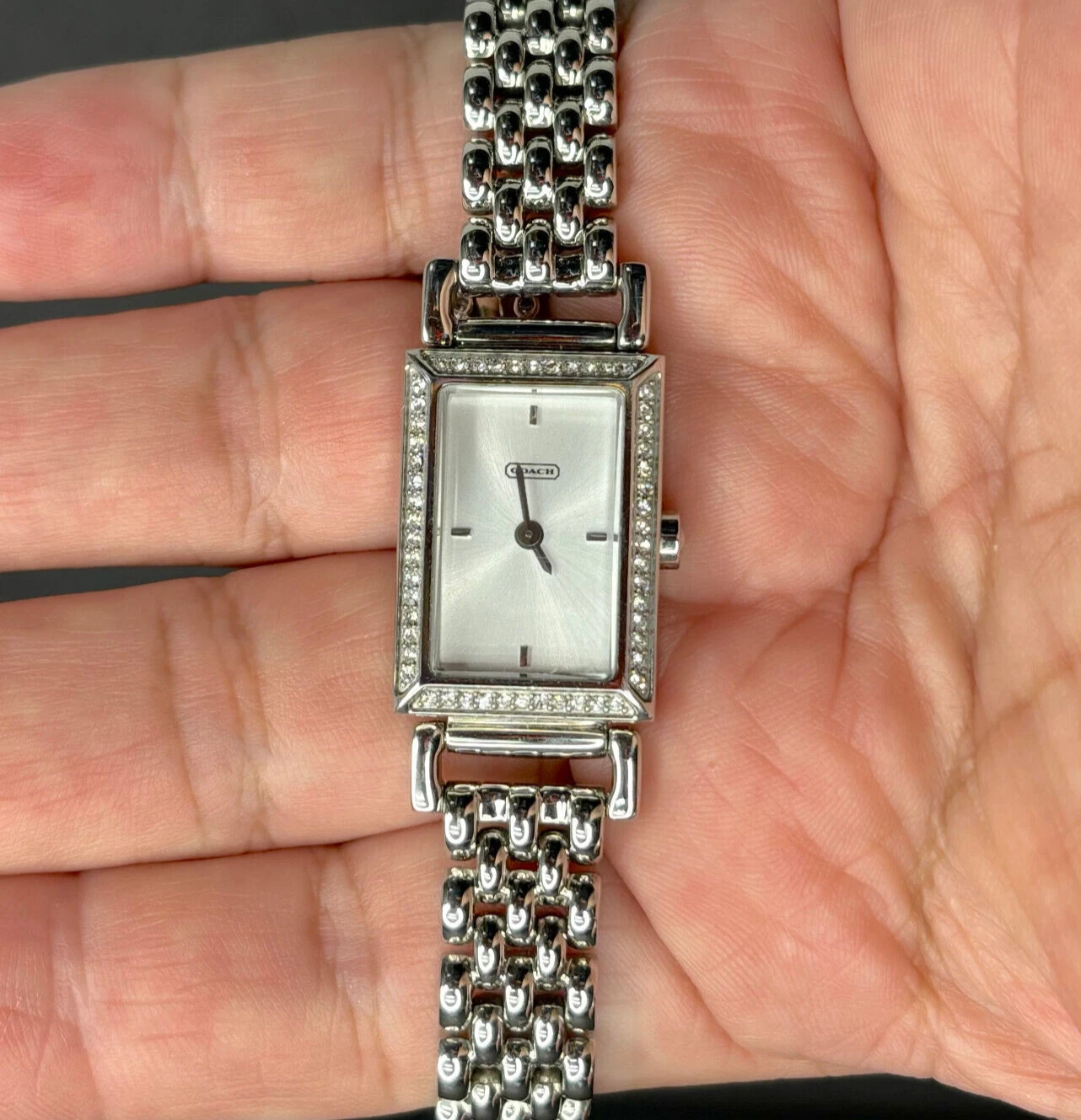 Orologio da polso donna COACH tono argento acciaio inox 0748S acciaio inox 7 pollici