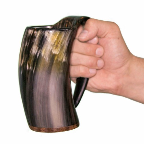 Ox Horn Mug Drinking, Party, Wedding, Birthday, present, Groom, fathers day - Picture 9 of 13