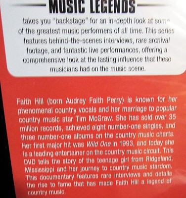 Faith Hill: Faithfully Yours - NEW,DVD, Country Music