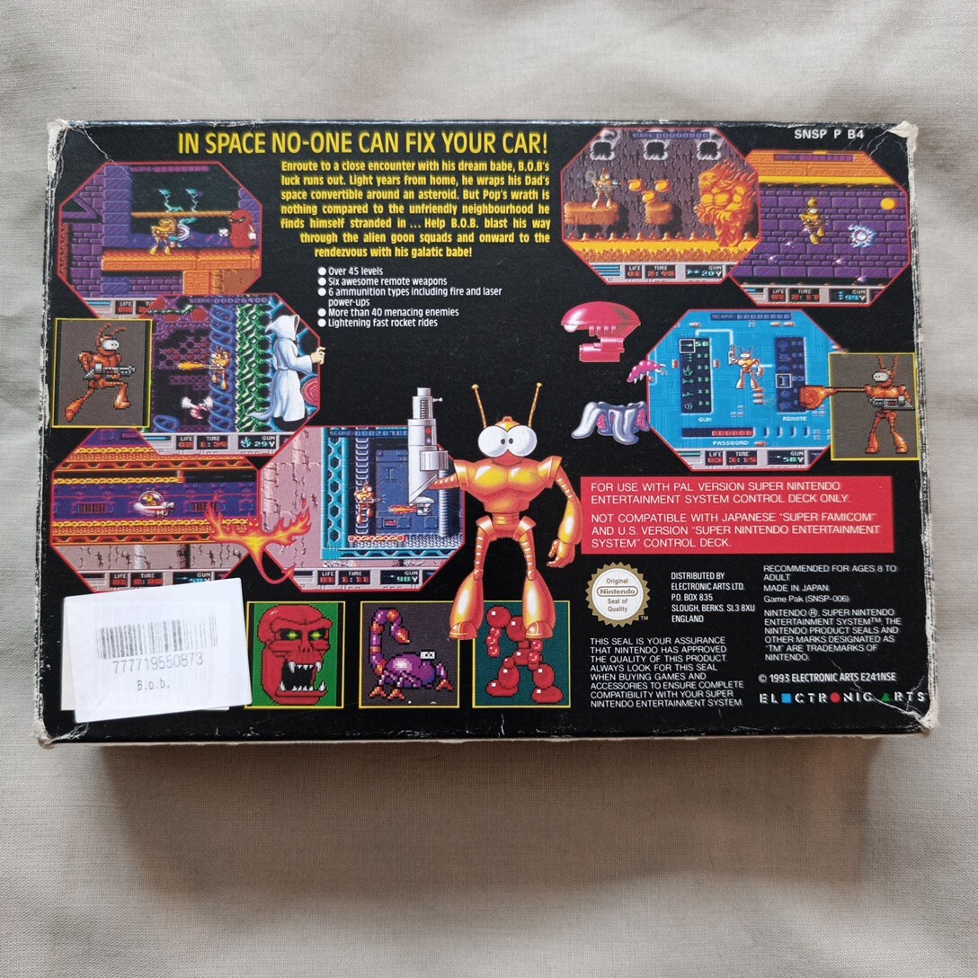 BOB Super Nintendo Game (SNES) *Boxed* | eBay BOB Super Nintendo Game (SNES) *Boxed* | eBay