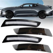 4X LED Side Marker Lights Front Rear Set for Chevy Camaro LS LT SS ZL1 2016-2022