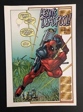 Deadpool Interior Page - Marvel Comic Book Poster 7.5"x11"