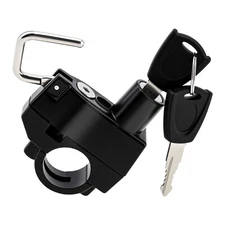 Motorcycle Helmet Lock Anti-Theft, Security Lock for Motorbike, Scooter 22-25MM
