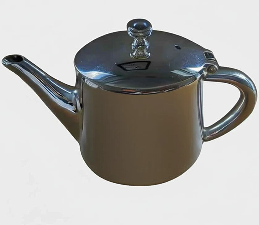 Tetera HEPP 'Exclusiv Hotelsilber' - Plateada 0,35 L - Hecha en Alemania Foto 3 de 4