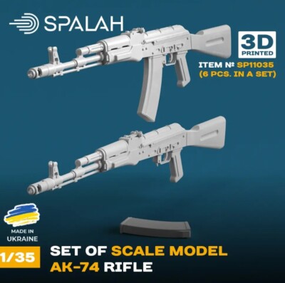 SPALAH 11035 1/35 AK-74 rifle 5 pcs Set of scale models | eBay