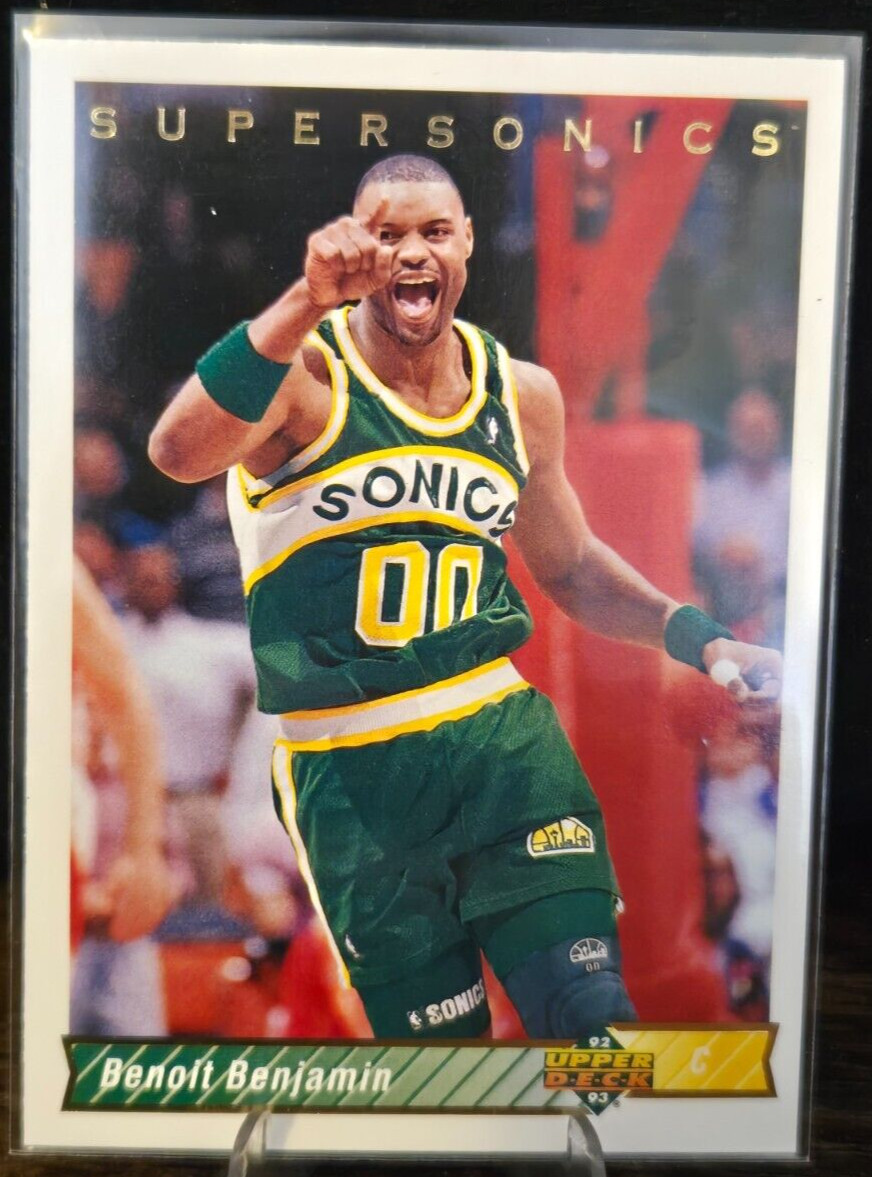 Upper Deck - 1992 - Benoit Benjamin - #97 Seattle Supersonics - Card