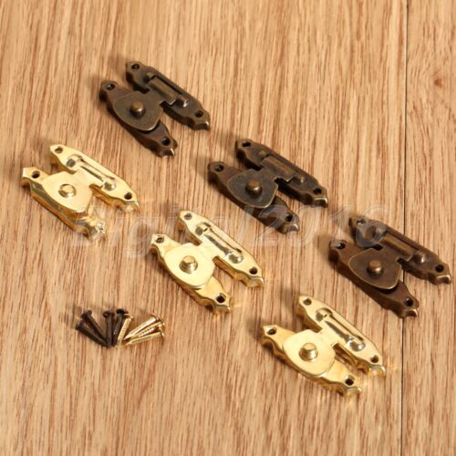 5/10pcs Antique Decorative Hasp Latch For Jewelry Gift Wine Box Wood Chest Case - Picture 1 of 11