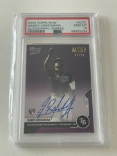 2020 Topps Now 421 Rays RANDY AROZARENA Signed ALCS Autograph PSA 10 Purple /25