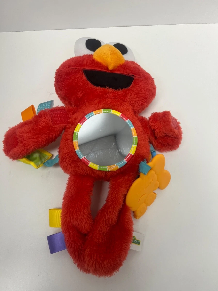 Bright Starts Sesame Street Elmo Travel Buddy On-The-Go Plush Take-Along  Toy-NEW