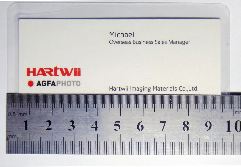 Hartwii 50 Sheets Cold Seal Self Sticky Laminating Pouch ID Name Card 66 x 98 mm