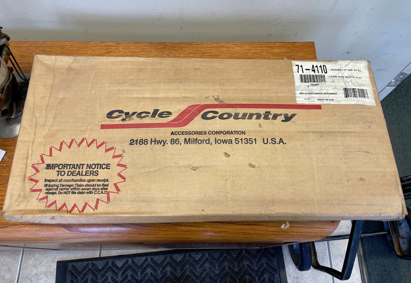 CYCLE COUNTRY SUZUKI THREE POINT HITCH LTA 500 QUAD MASTER 714110 for