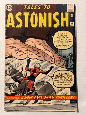 TALES TO ASTONISH #36 1ST COMRADE X APP ANT-MAN 2ND JACK KIRBY COVER & ART 1962