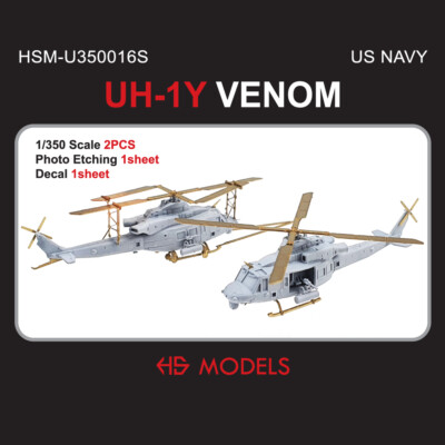 HS MODEL U350016S 1/350 US NAVY UH-1Y VENOM