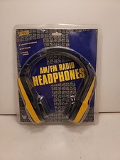 Vintage Electro Brand AM/FM Radio Headphone Model 222 Yellow