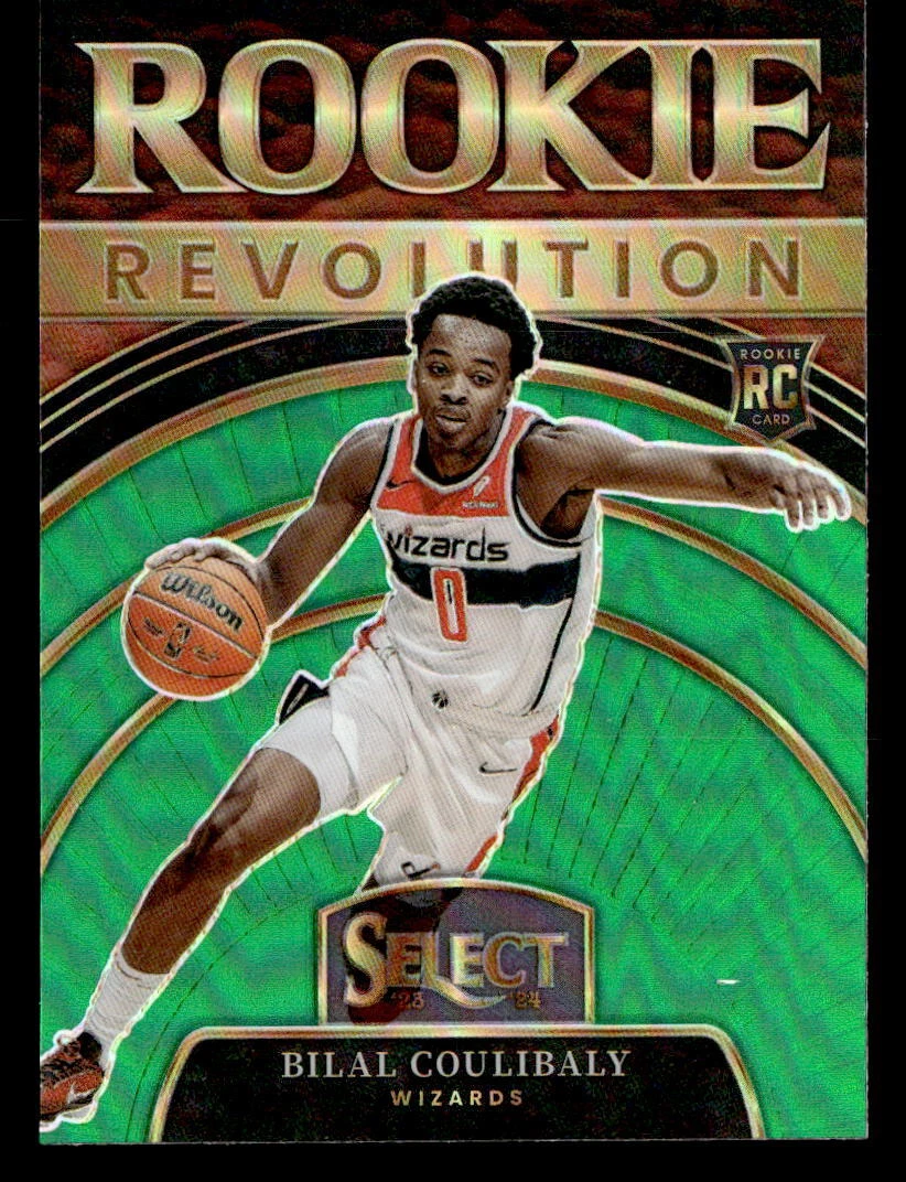 2023-24 Panini Select #20 Bilal Coulibaly Rookie Revolution Green Prizm