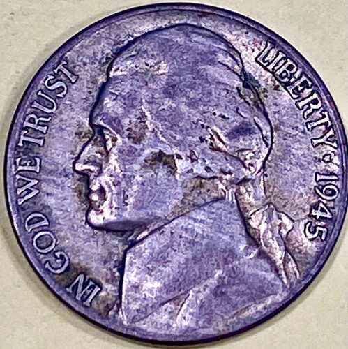 1943P, 1944P, OR 1945P Jeff Silver War Nickel With A Lamination/Die Break Error - Picture 6 of 6