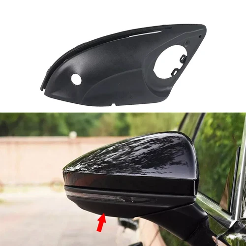 Right Door Wing Side Mirror Bottom Cover Holder Cap Black For Audi A6 2019-2024