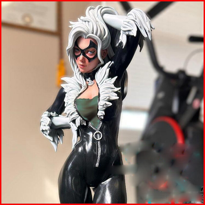 BLACK CATS シルバー フィギュア Black Cat 1/8 1/6 3D print Figure Model Kit Unpainted