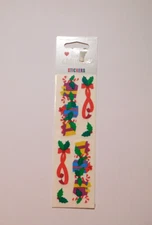 Mrs. Grossman's Stickers Lot of 3 Strips Brand New Package ~ Christmas Border~