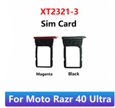 For Motorola Razr 40 Ultra XT2321-3 Sim Card Slot Tray Adapter Card Holder Phone