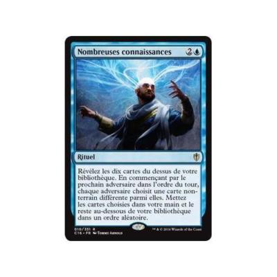 Mtg Magic: Playset (4x) Many Knowledge Commander 2016 Vf