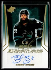 2021-22 SPx Signatures Gold Brent Burns 02/15 #SPX-BB