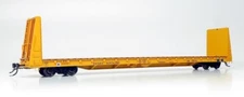 HO Marine Industries Bulkhead Flatcar: ONR - Yellow Scheme: Single Car