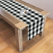 Micasa Décor 100% Cotton Check Table Runners Cotton Wedding Table Runners Rus...