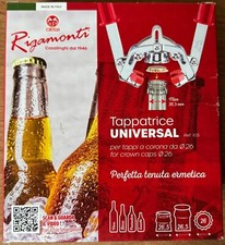 Tappatrice doppia leva Universal Rigamonti per tappi a corona Ø 26 Mm.