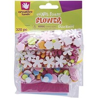 Creative Hands By Fibre-craft Foam Stickers 320-pack, Mini Flowers on sale Creative Hands By Fibre-craft Foam Stickers 320-pack, Mini Flowers on sale