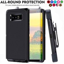 For Samsung Galaxy Note 8 Shockproof Rugged Hard Defender Case W/Clip  Screen