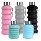 Collapsible Water Bottle, Outdoor Hiking Reusable Foldable Travel, BPA Free