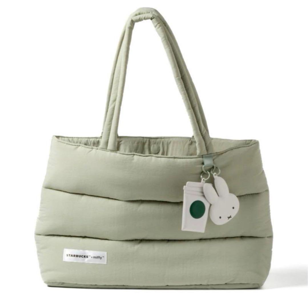 海外✴︎STARBUCKS × miffy グリーン トートバッグ Starbucks x Miffy collaboration tote bag Green Singapore