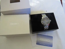 Superb Seiko Presage Blue 4R35-01T0 Automatic 23j Winding Watch