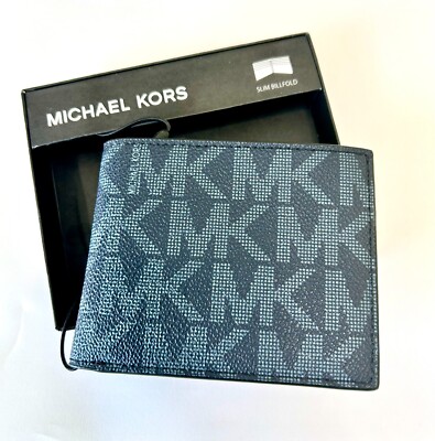 Michael Kors Jet Set Men's Wallet ADMRL/PL BLUE NEW in Box!